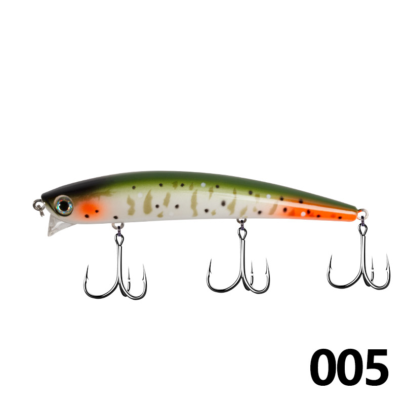 120mm/14.5g Or 143mm/19g Streamlined Floating Minnow Lure For Long