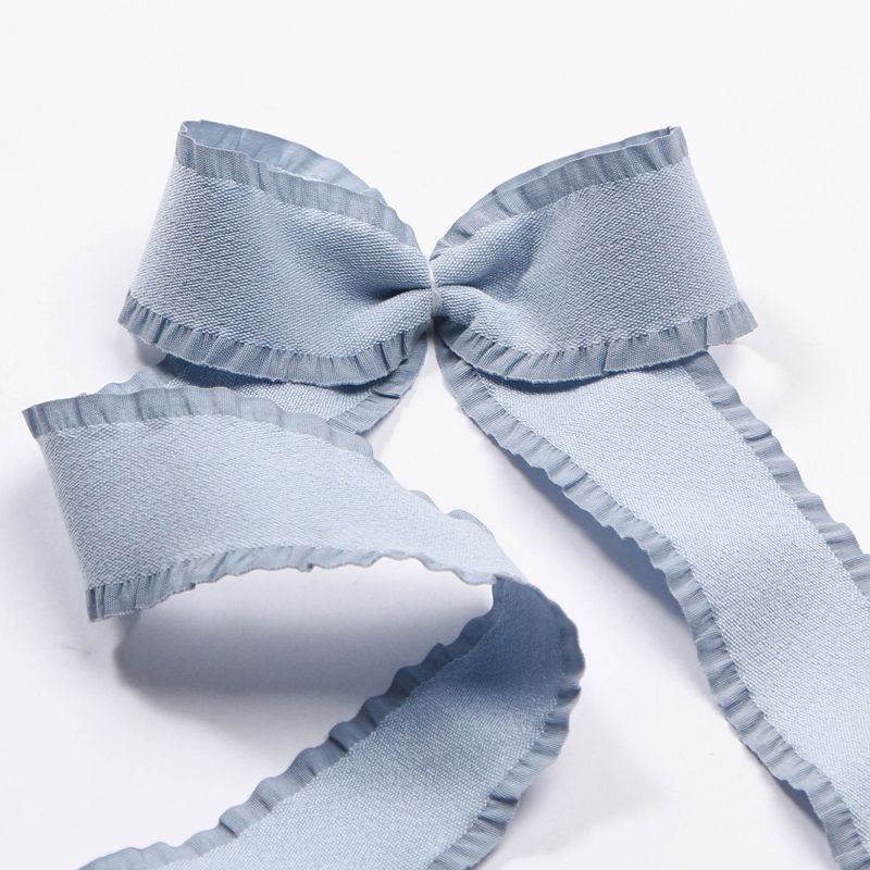 10 Yards 25/38MM Fluff Wavy Edge Ribbon For Hair Bows Gift