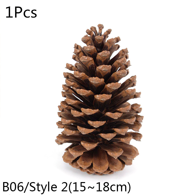 Natural Pine Cones Nuts Artificial Cones Fake Plant For Christmas Tree  Home