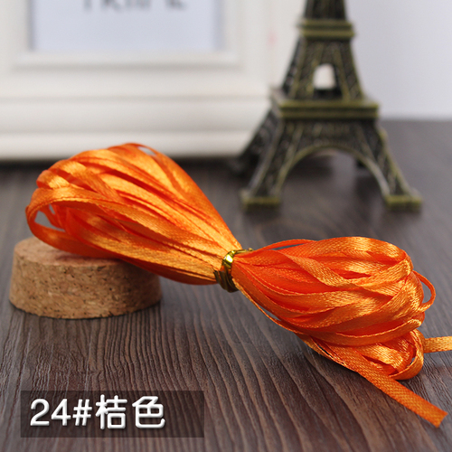 50 Yards 1/8"3mm Satin Ribbon Craft Hair Bows DIY Wedding Supply Wine HC 