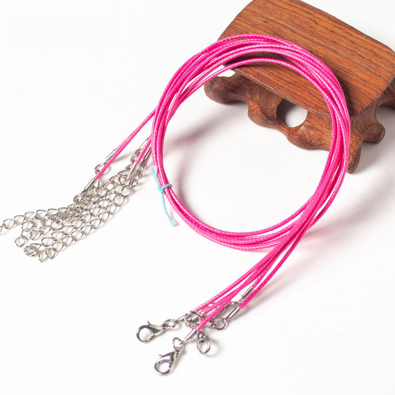 handmade braided wax cord string adjustable