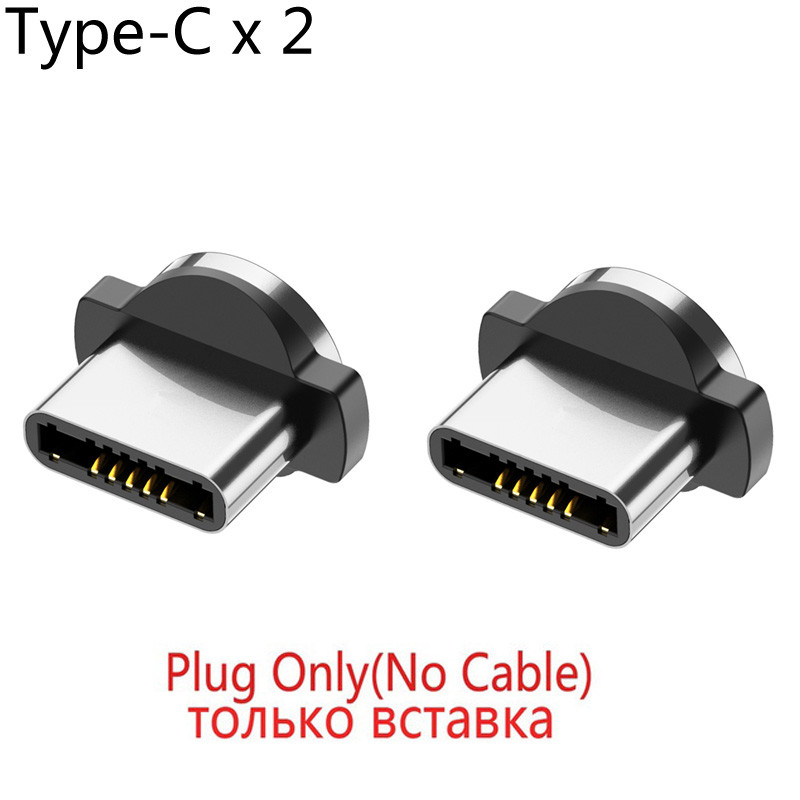 Round Cable plug Type C Micro USB Fast Charging Plug