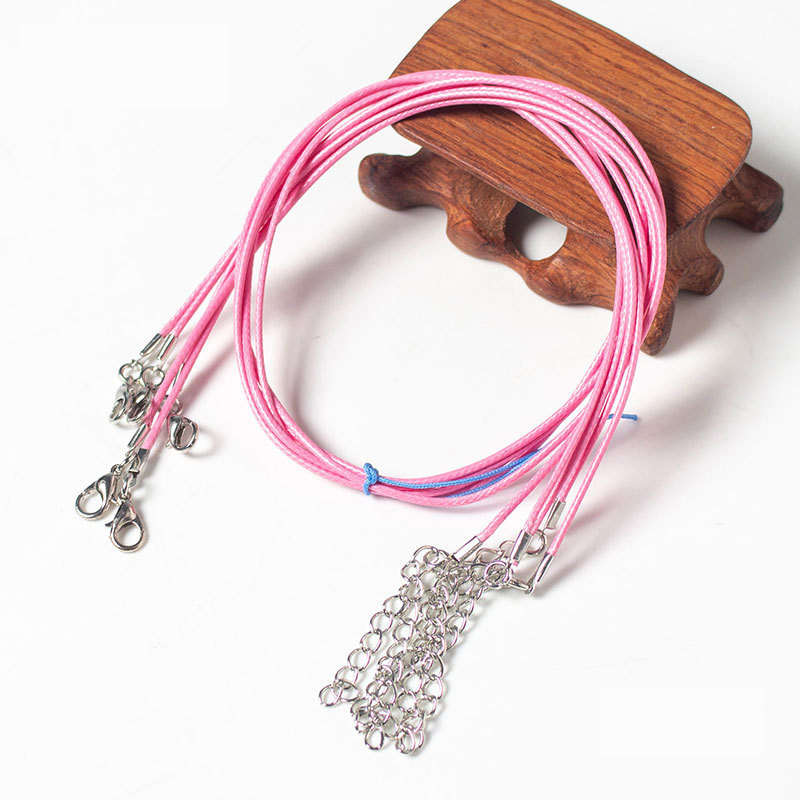 handmade braided wax cord string adjustable