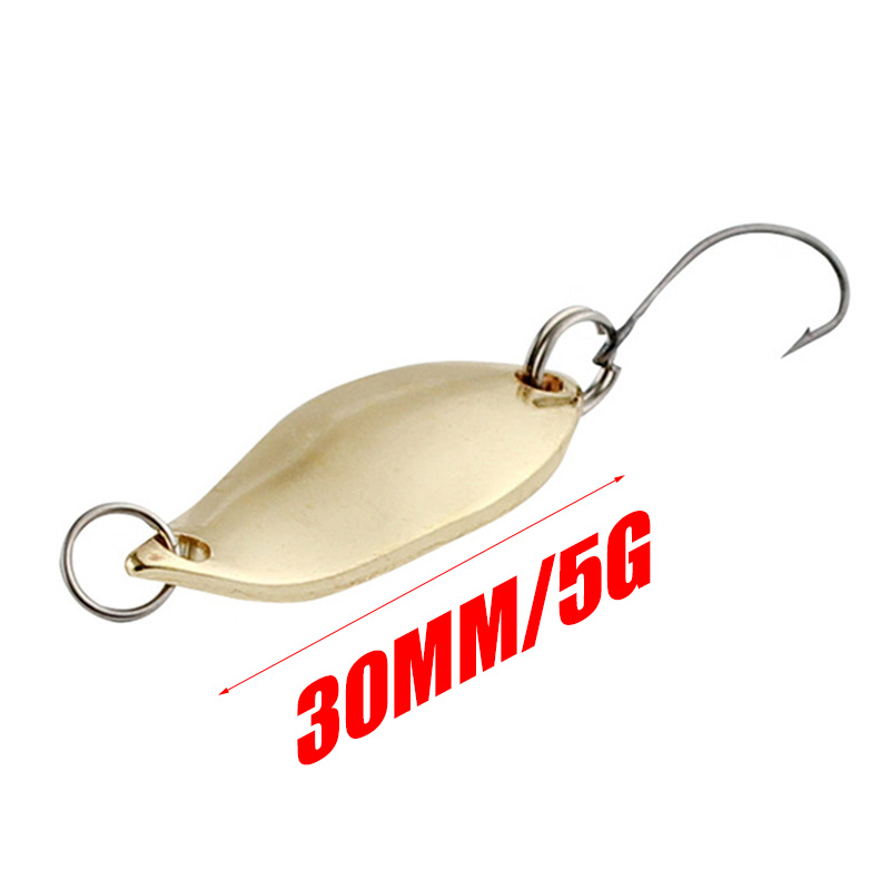 1Pcs Metal Spinner Spoon Fishing Lures 7g 10g 15g Gold Silver Artificial  Bait With Feather Treble Hook Trout Pike Bass Tackle - Price history &  Review