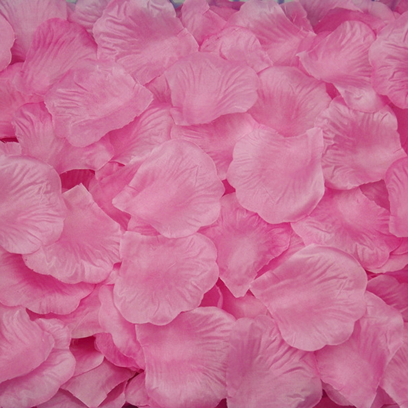 500pcs Silk Rose Flower Petals Leaves Wedding Party Table Confetti Decorations 