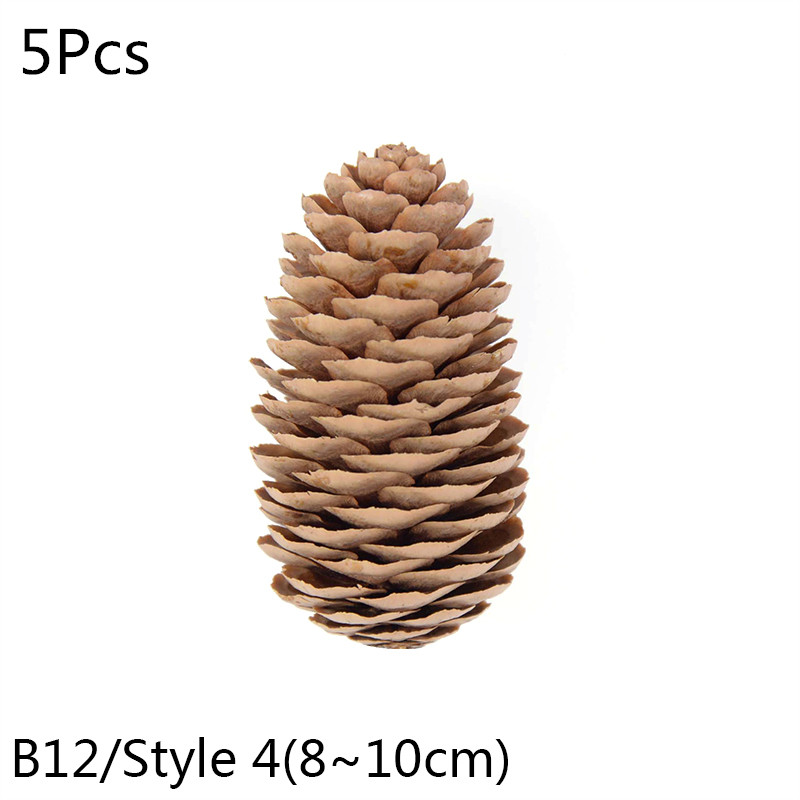 Natural Pine Cones Nuts Artificial Cones Fake Plant For Christmas Tree  Home