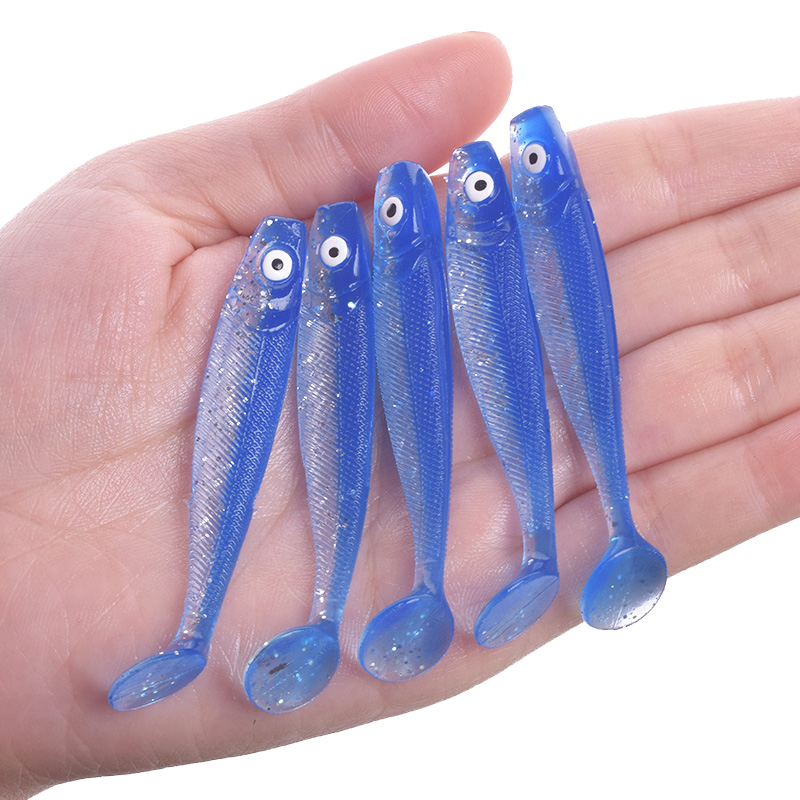10pcs Soft Fishing Lure Silicone Worms Bait Artificial Rubber Baits