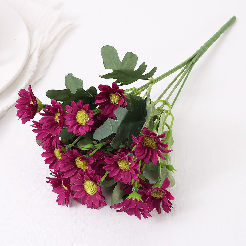 Autumn Artificial Daisy Flowers Silk Bouquet Fake Flower DIY Decor