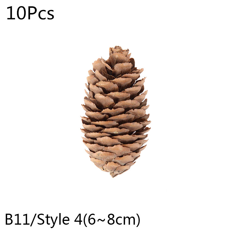 Natural Pine Cones Nuts Artificial Cones Fake Plant For Christmas Tree  Home