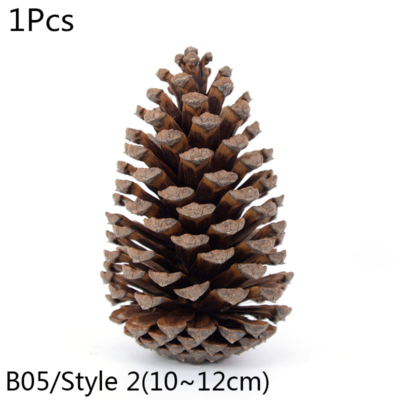 Natural Pine Cones Nuts Artificial Cones Fake Plant For Christmas