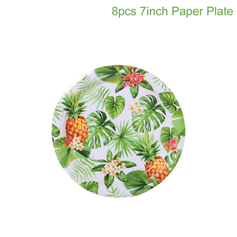 Palm Leaf Serving Trays | 12 Pcs Green Plastic Hawaiian Snack Trays | Luau  Party Decorations Serveware | Tropical Party Serving Platter | BBQ, Summer